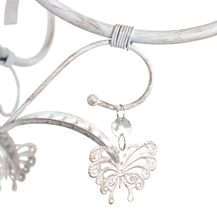 Люстра Люстра "Сандра" 5xE14 40Вт белый с золотой патиной 51х51х52-110 см BayerLux