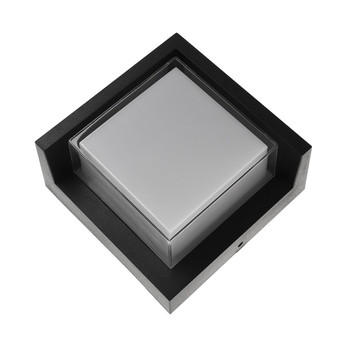 Светильник фасадный «Сити», FSD-054, 10 Вт, 3000К, квадрат, IP65, 220 В, пластик, черный Светильник фасадный «Сити», FSD-054, 10 Вт, 3000К, квадрат, IP65, 220 В, пластик, черный