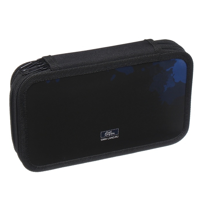 Пенал 2 секции, 125 х 205 х 40 мм, Calligrata 30П26/2 Пенал 2 секции, 125 х 205 х 40 мм, Calligrata 30П26/2 "Тачка огонь", ламинированный картон