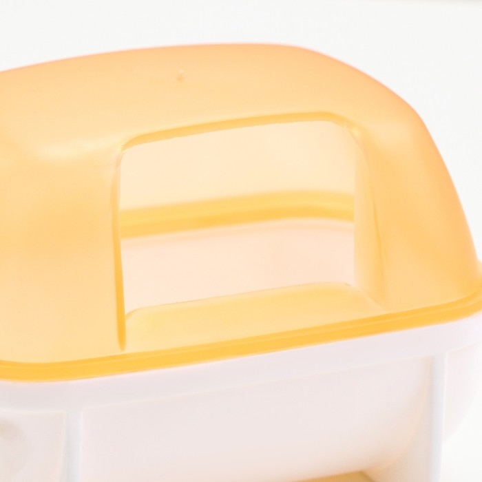 Туалет для грызунов Туалет для грызунов "Пижон", 10,2 х 7,2 х 7,2 см, жёлтый