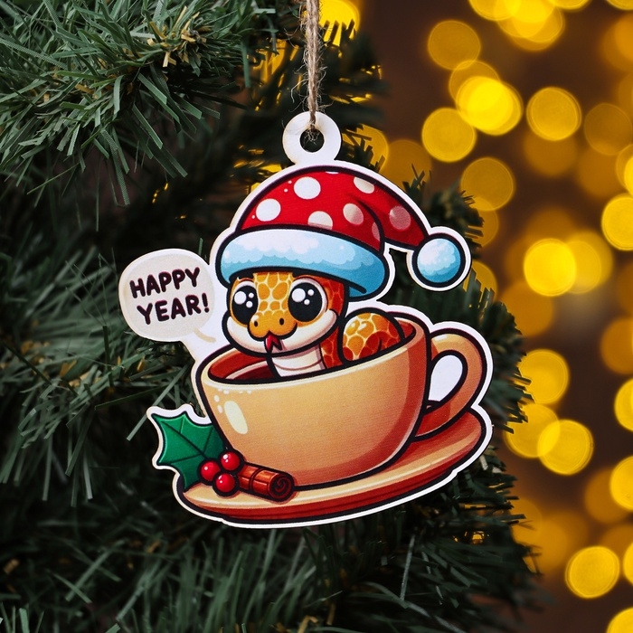 Новый год. Новогоднее украшение 2025 символ года  Новый год. Новогоднее украшение 2025 символ года "Змейка 2025" цветное