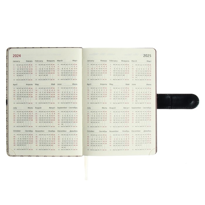 Ежедневник датированный 2024 A5 176 листов, deVENTE.Chelsea, твёрдая обложка из искусственной кожи, коричневый срез, магнитный хлястик, ляссе, кремовый блок 70 г/м2, бежевый Ежедневник датированный 2024 A5 176 листов, deVENTE.Chelsea, твёрдая обложка из искусственной кожи, коричневый срез, магнитный хлястик, ляссе, кремовый блок 70 г/м2, бежевый