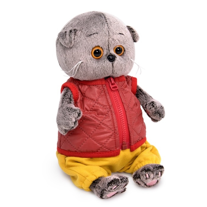 Мягкая игрушка «Басик Baby в стеганом жилете», 20 см Мягкая игрушка «Басик Baby в стеганом жилете», 20 см