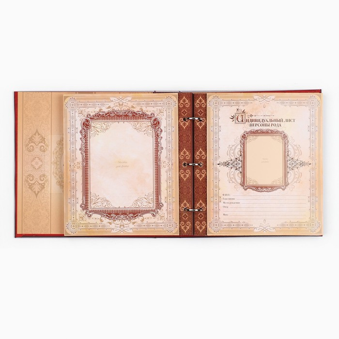 Родословная книга с рамкой под фото «Семейная книга», 50 листов, 21,5 х 23,7 см. Родословная книга с рамкой под фото «Семейная книга», 50 листов, 21,5 х 23,7 см.