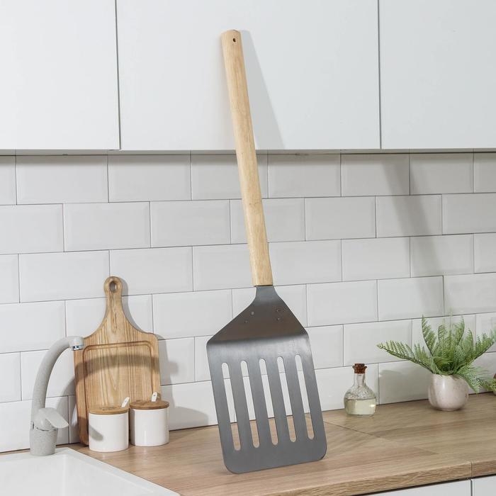 Лопата с прорезями для пиццы и коржей, 84×24×4,5 см Лопата с прорезями для пиццы и коржей, 84×24×4,5 см