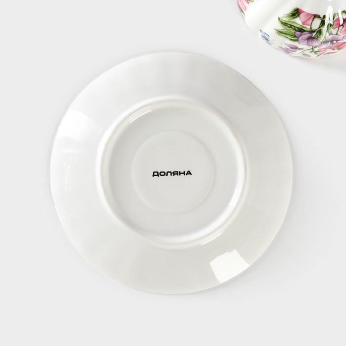 Набор чайный керамический Доляна «Колокольчики», 4 предмета: чашка 250 мл, блюдца d=15 см Набор чайный керамический Доляна «Колокольчики», 4 предмета: чашка 250 мл, блюдца d=15 см