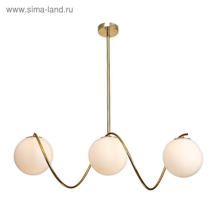 Люстра "Спираль" 3х40Вт E27 золото 20х80х90 см BayerLux