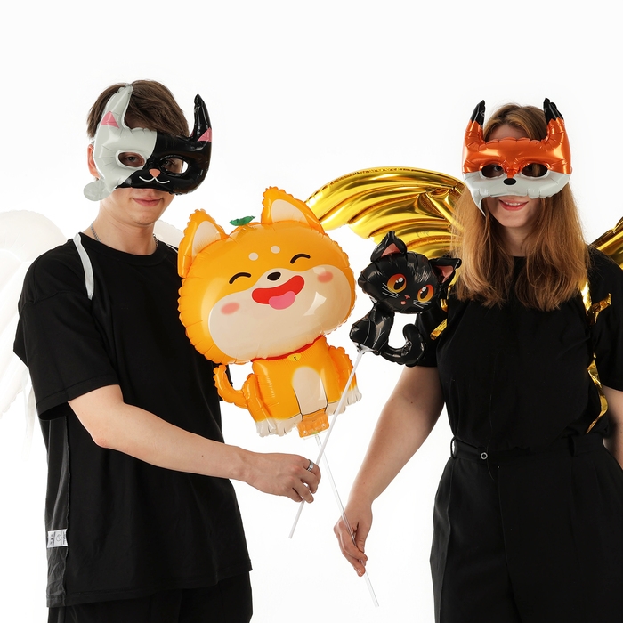 Набор фольгированных шаров &laquo;Карнавальный набор. Кошка&raquo;, 3 шт.