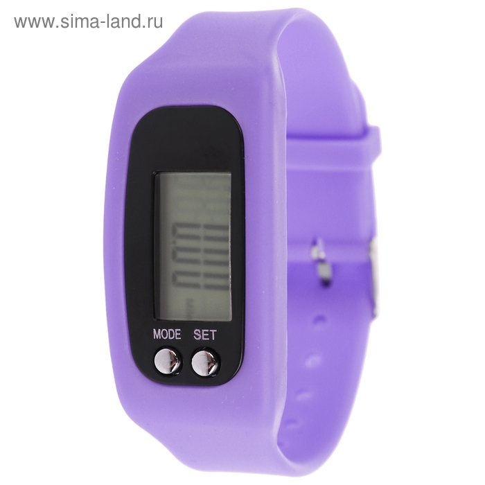 Шагомер-часы, 25 х 1.5 х 4 см, цвета МИКС Шагомер-часы, 25 х 1.5 х 4 см, цвета МИКС