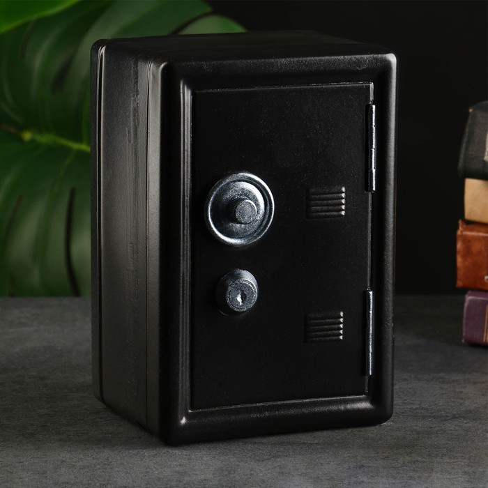 Копилка Копилка "Сейф" черный, 12х10х18см