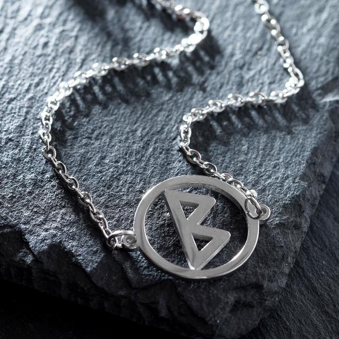 Браслет-оберег «Руны» женская сила, цвет серебро, 17 см Браслет-оберег «Руны» женская сила, цвет серебро, 17 см