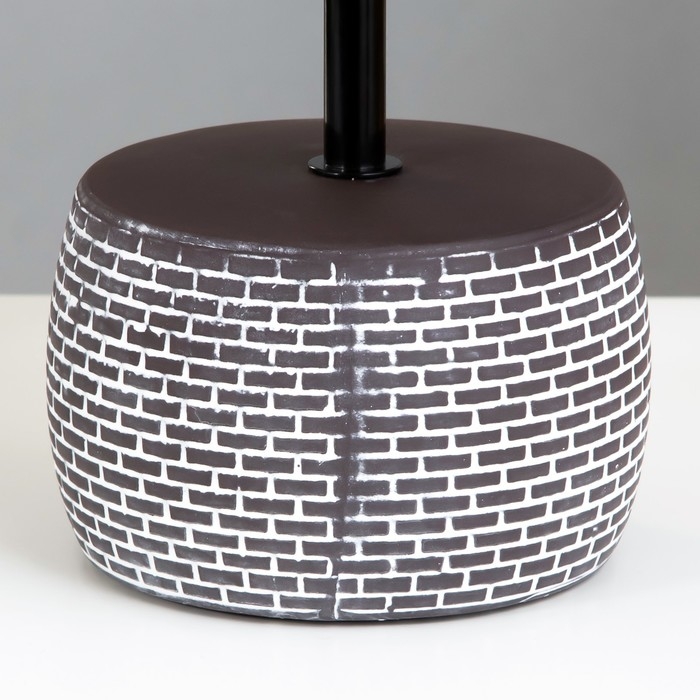 Настольная лампа Доротея E14 40Вт шоколадно-белый 18х18х32 см RISALUX Настольная лампа Доротея E14 40Вт шоколадно-белый 18х18х32 см RISALUX