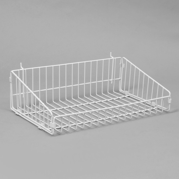 Накопитель разборный на колесах, двухсторонняя, 10 корзин, 45×55×165 см, цвет белый Накопитель разборный на колесах, двухсторонняя, 10 корзин, 45×55×165 см, цвет белый