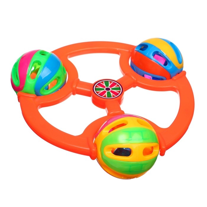 Погремушка «Яркие шары», цвет МИКС, Крошка Я Погремушка «Яркие шары», цвет МИКС, Крошка Я