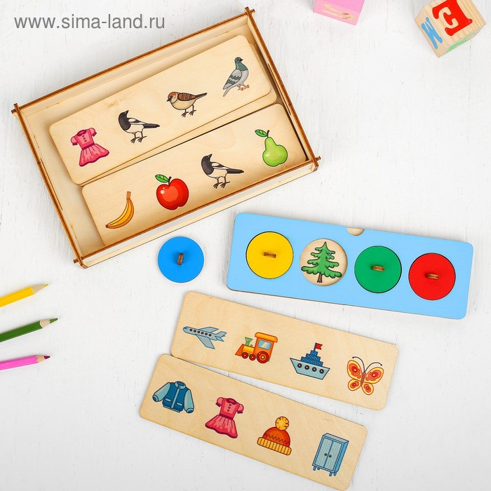 Развивающая игра «Четвертый лишний» 8 плашек с рисунками Развивающая игра «Четвертый лишний» 8 плашек с рисунками