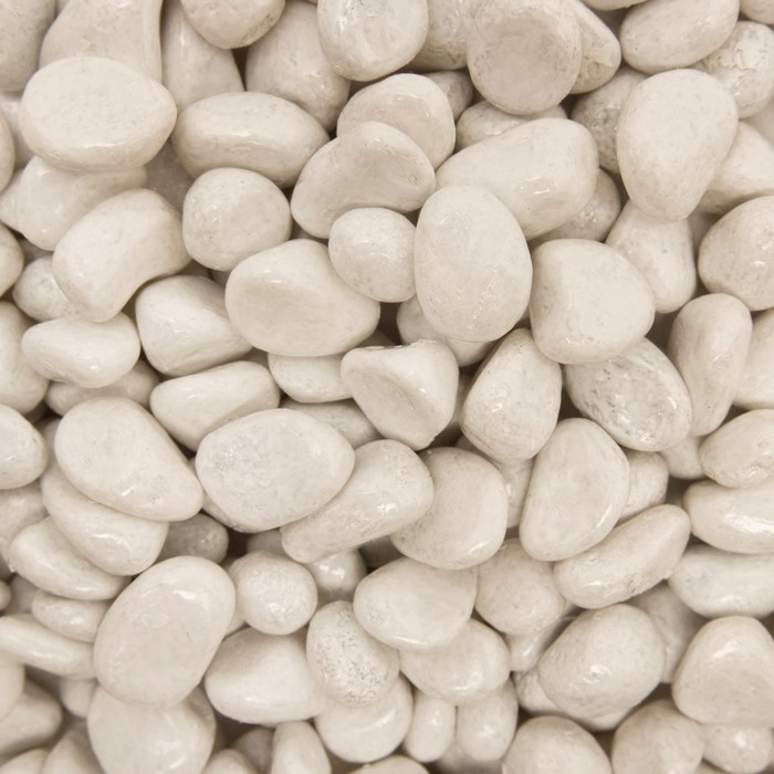 Грунт для аквариума Грунт для аквариума "Галькая белая" галька декоративная 350 г фр.5-10 мм