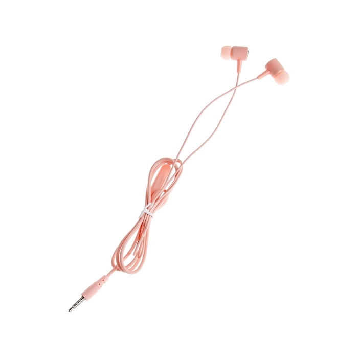 Наушники CB-51, проводные, вакуумные, микрофон, 1 м, Jack 3.5 мм, розовые Наушники CB-51, проводные, вакуумные, микрофон, 1 м, Jack 3.5 мм, розовые