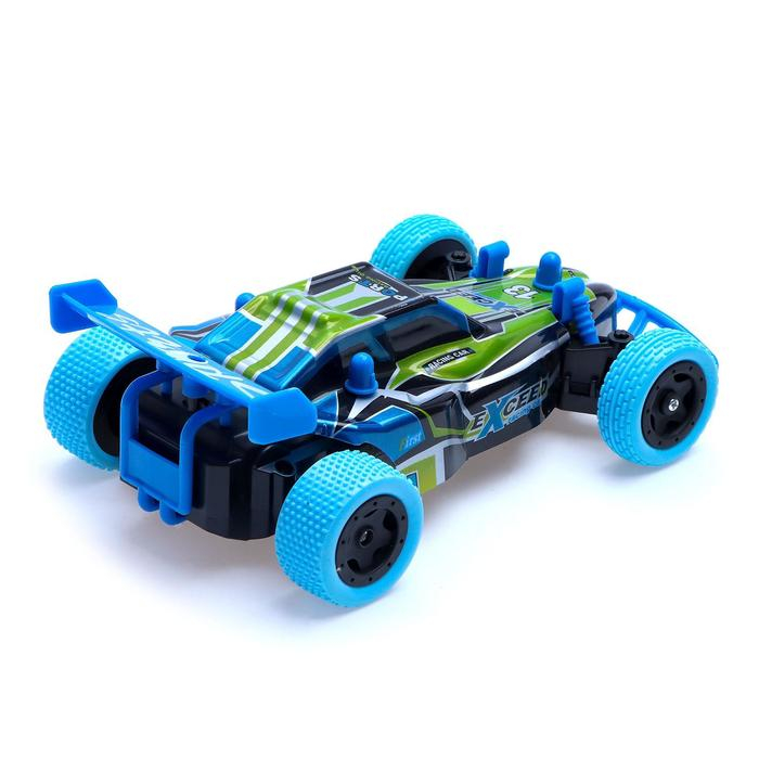 Машина радиоуправляемая «Багги», работает от аккумулятора, цвет зелёный Машина радиоуправляемая «Багги», работает от аккумулятора, цвет зелёный