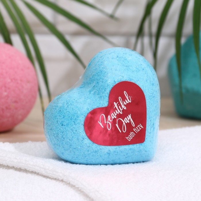 Бомбочка для ванн «Сердце» Beautiful day, 130 г Бомбочка для ванн «Сердце» Beautiful day, 130 г