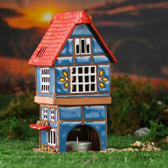 Аромалампа Домик «Кафе», 20 см, ручная работа, микс Аромалампа Домик «Кафе», 20 см, ручная работа, микс