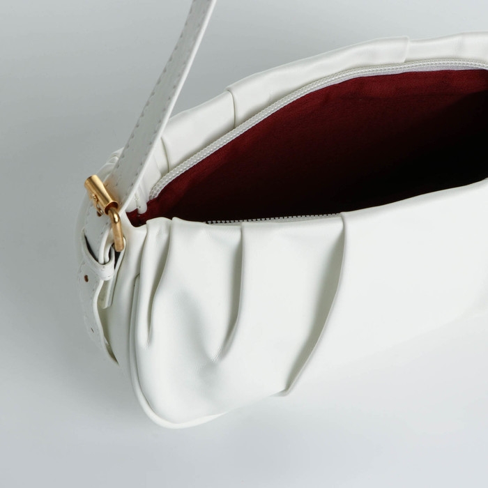 Сумка кросс-боди на молнии, цвет белый Сумка кросс-боди на молнии, цвет белый