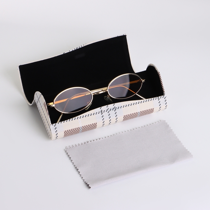 Футляр для очков на магните, длина 16 см, цвет бежевый Футляр для очков на магните, длина 16 см, цвет бежевый