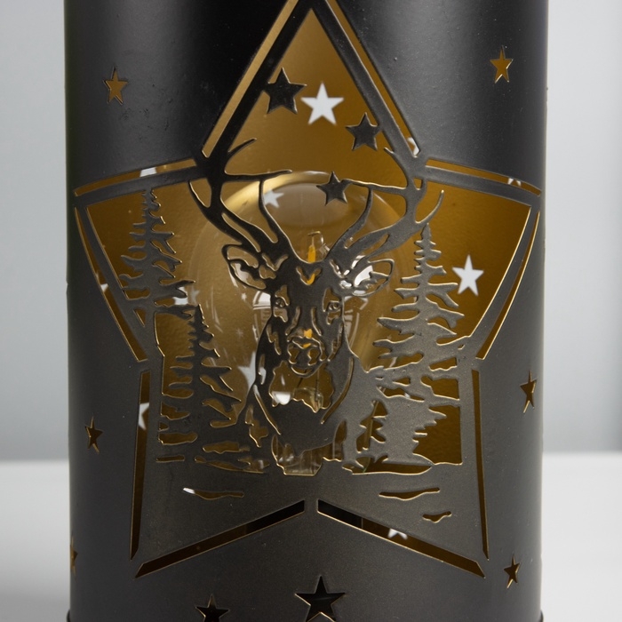 Светильник Светильник "Ночные звезды" LED 3хААА черный 12х12х20,5см