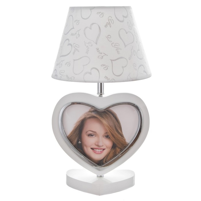 Настольная лампа Настольная лампа "Портрет" E27 40Вт белый 23х23х42 см RISALUX