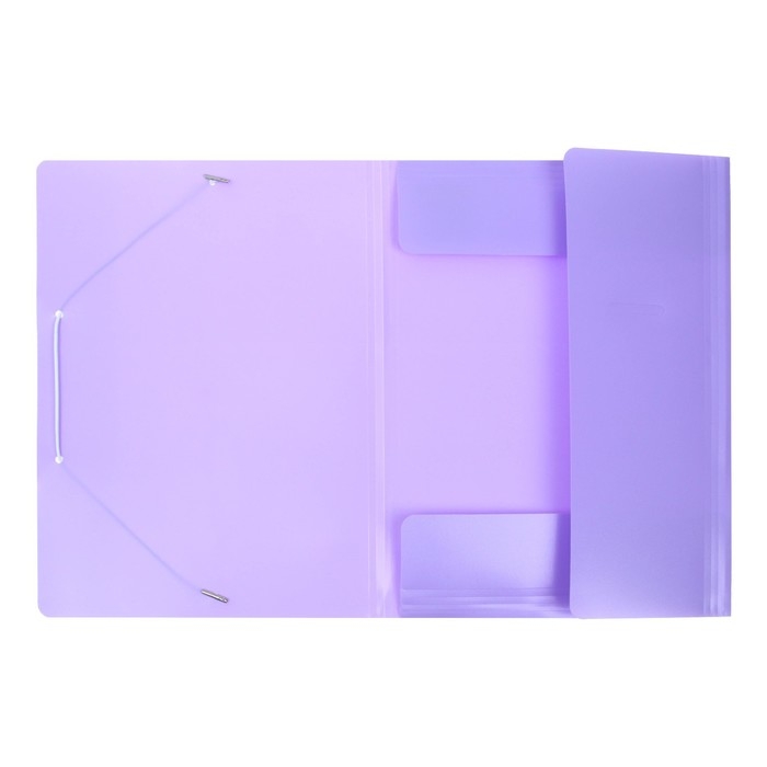 Папка на резинке А4, 500 мкм, Calligrata, Pastel, корешок 20 мм, до 150 листов, тиснение  Папка на резинке А4, 500 мкм, Calligrata, Pastel, корешок 20 мм, до 150 листов, тиснение "песок", лаванда