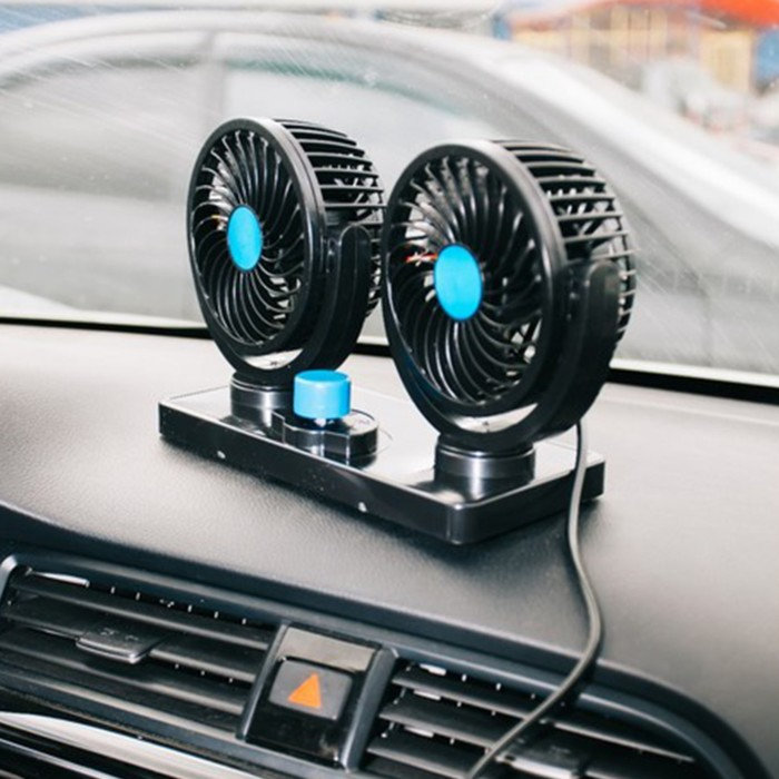 Вентилятор салона TORSO, 12 В, двойной, поворотный 360° Вентилятор салона TORSO, 12 В, двойной, поворотный 360°