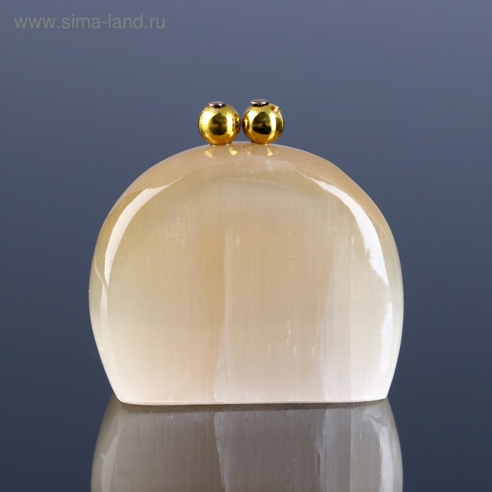 Сувенир «Кошелек здоровья», 4 х4,5 см селенит Сувенир «Кошелек здоровья», 4 х4,5 см селенит