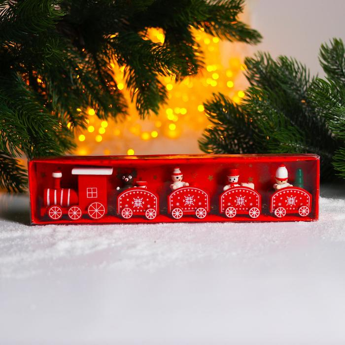 Новогодний декор &laquo;Сказочный поезд&raquo; 23&times;5&times;2 см, МИКС