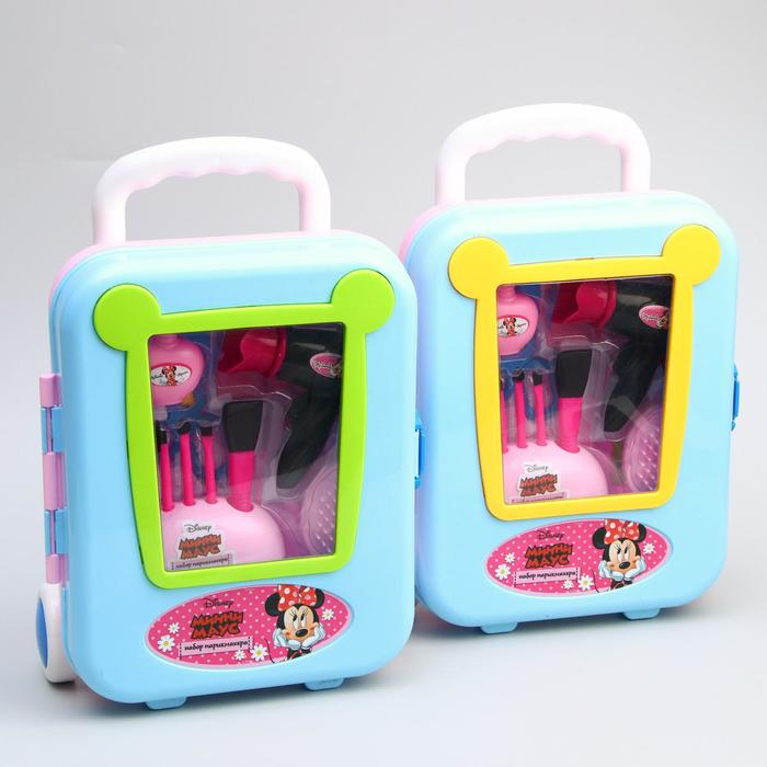 Набор парикмахера, в чемоданчике, МИКС, Минни Маус Набор парикмахера, в чемоданчике, МИКС, Минни Маус