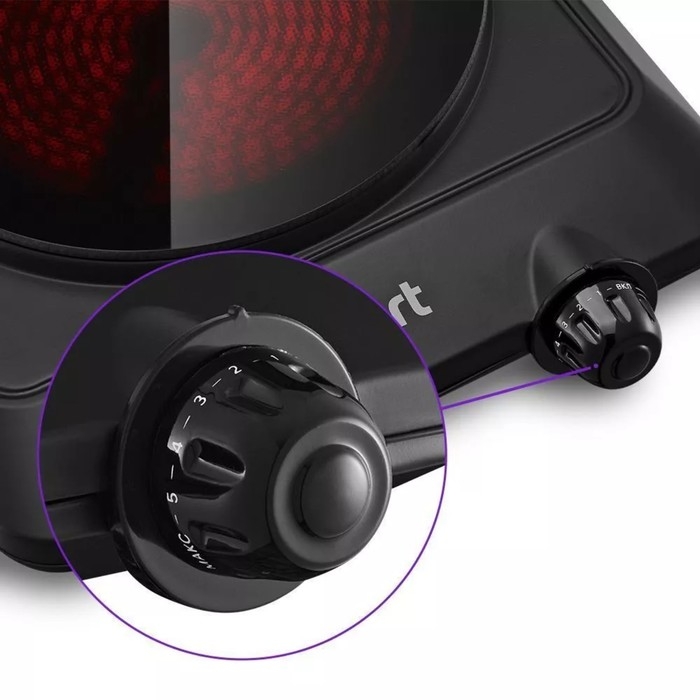 Плитка инфракрасная Kitfort КТ-170, 1200 Вт, 1 конфорка, чёрная Плитка инфракрасная Kitfort КТ-170, 1200 Вт, 1 конфорка, чёрная