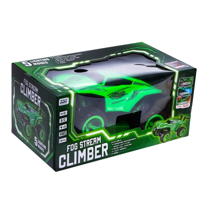 Джип радиоуправляемый «Призрак», полный привод, 4WD, эффект дыма, цвет зелёный Джип радиоуправляемый «Призрак», полный привод, 4WD, эффект дыма, цвет зелёный