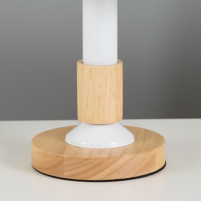 Настольная лампа Настольная лампа "Мирабель" E27 40Вт белый 16х16х36,5 см RISALUX