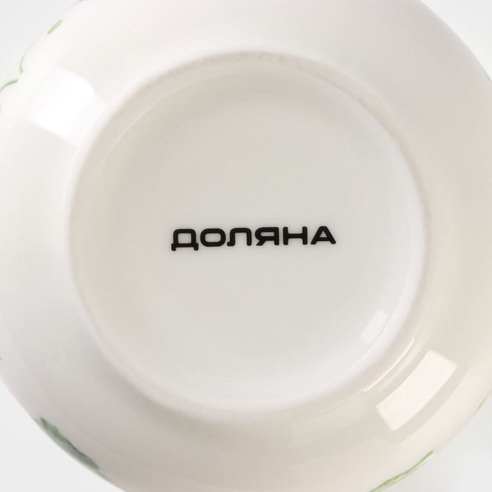 Молочник фарфоровый Доляна «Зелёный сад», 300 мл, 11,5×8×8 см Молочник фарфоровый Доляна «Зелёный сад», 300 мл, 11,5×8×8 см
