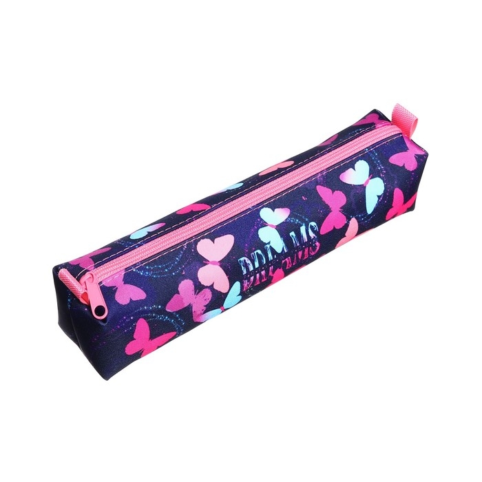 Пенал мягкий,1 отделение, квадро, 45 х 210 мм, ПМО 11-20 Пенал мягкий,1 отделение, квадро, 45 х 210 мм, ПМО 11-20 "Яркие бабочки" 70564