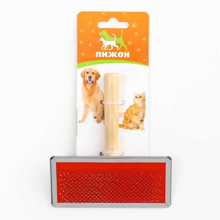 Пуходерка Wood большая узкая с каплями, 12 х 13 см, деревянная ручка Пуходерка Wood большая узкая с каплями, 12 х 13 см, деревянная ручка