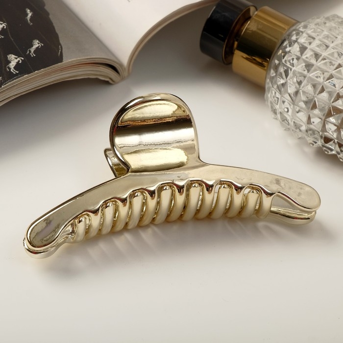 Краб для волос Краб для волос "Глянец люкс" дуга тонкая, 10 см, микс