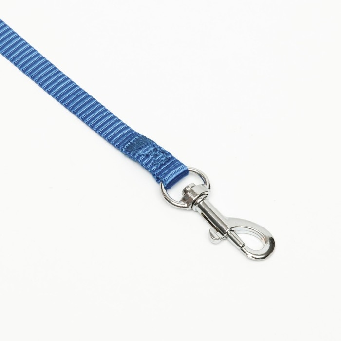Поводок 120 х 1 см, полиэстер,  синий Поводок 120 х 1 см, полиэстер,  синий