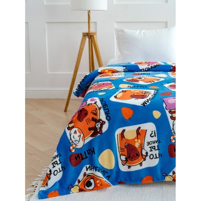 Плед Павлина КаПи 150х200см, аэрософт 190г/м, пэ100% Плед Павлина КаПи 150х200см, аэрософт 190г/м, пэ100%