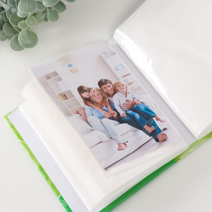 Фотоальбом на 100 фото 10х15 см Фотоальбом на 100 фото 10х15 см "Цветы" МИКС 16,5х12х5 см