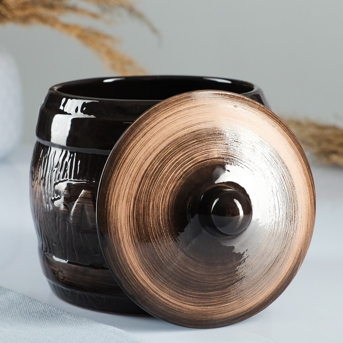 Бочонок  Бочонок "Мед" 1,2л / 14х16см, старина