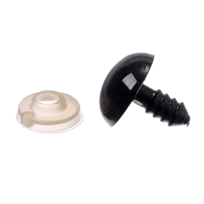 Глаза винтовые с заглушками, набор 20 шт., размер 1 шт. — 1,4 см, цвет чёрный Глаза винтовые с заглушками, набор 20 шт., размер 1 шт. — 1,4 см, цвет чёрный