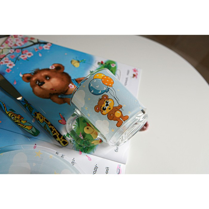 Набор детской посуды Доляна «Мишутка», 3 предмета: кружка 200 мл, миска 450 мл, тарелка d=20 см Набор детской посуды Доляна «Мишутка», 3 предмета: кружка 200 мл, миска 450 мл, тарелка d=20 см