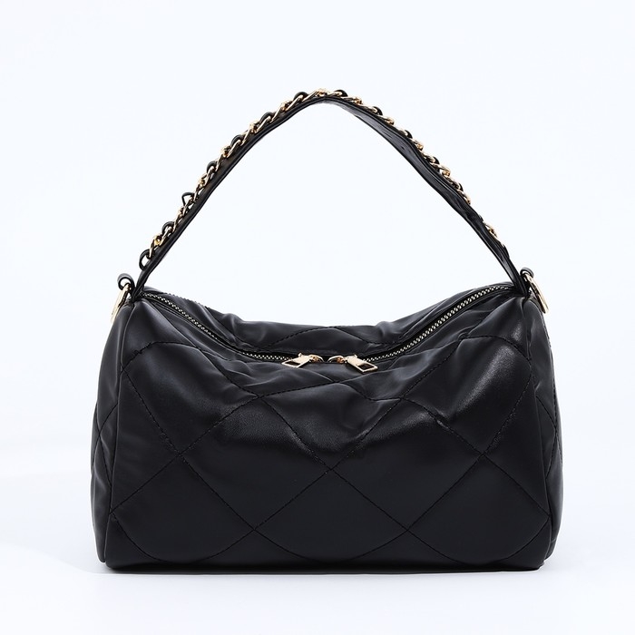 Сумка-багет на молнии, цвет чёрный Сумка-багет на молнии, цвет чёрный