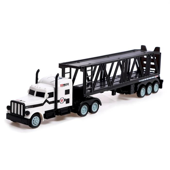 Грузовик радиоуправляемый «Автовоз», с машинками, светофором и дорожными знаками Грузовик радиоуправляемый «Автовоз», с машинками, светофором и дорожными знаками