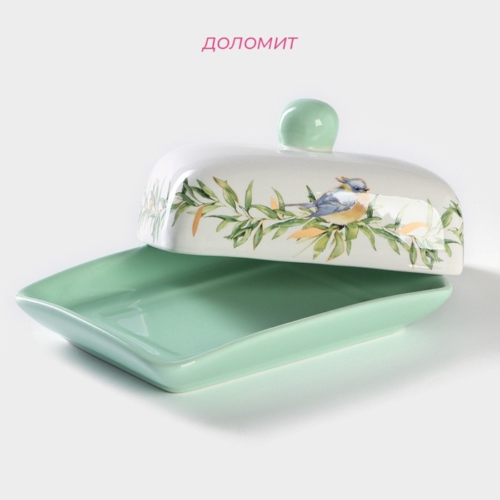 Масленка Доляна «Флора и Фауна», 17×12,5×8,5 см Масленка Доляна «Флора и Фауна», 17×12,5×8,5 см