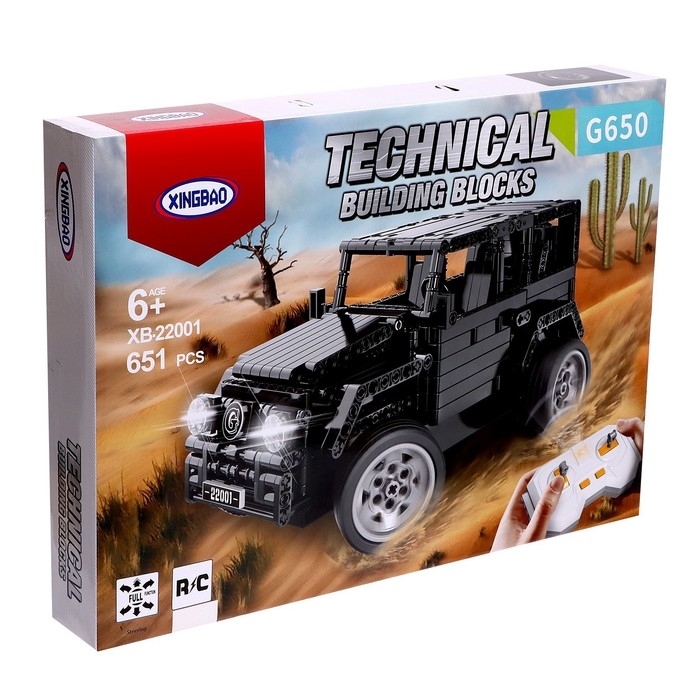 Конструктор радиоуправляемый «Джип Гелик», 651 деталь Конструктор радиоуправляемый «Джип Гелик», 651 деталь